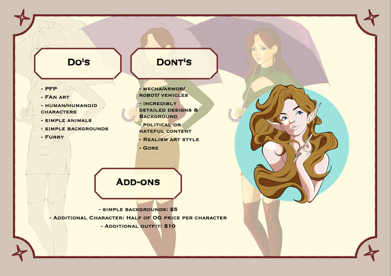 Commission page